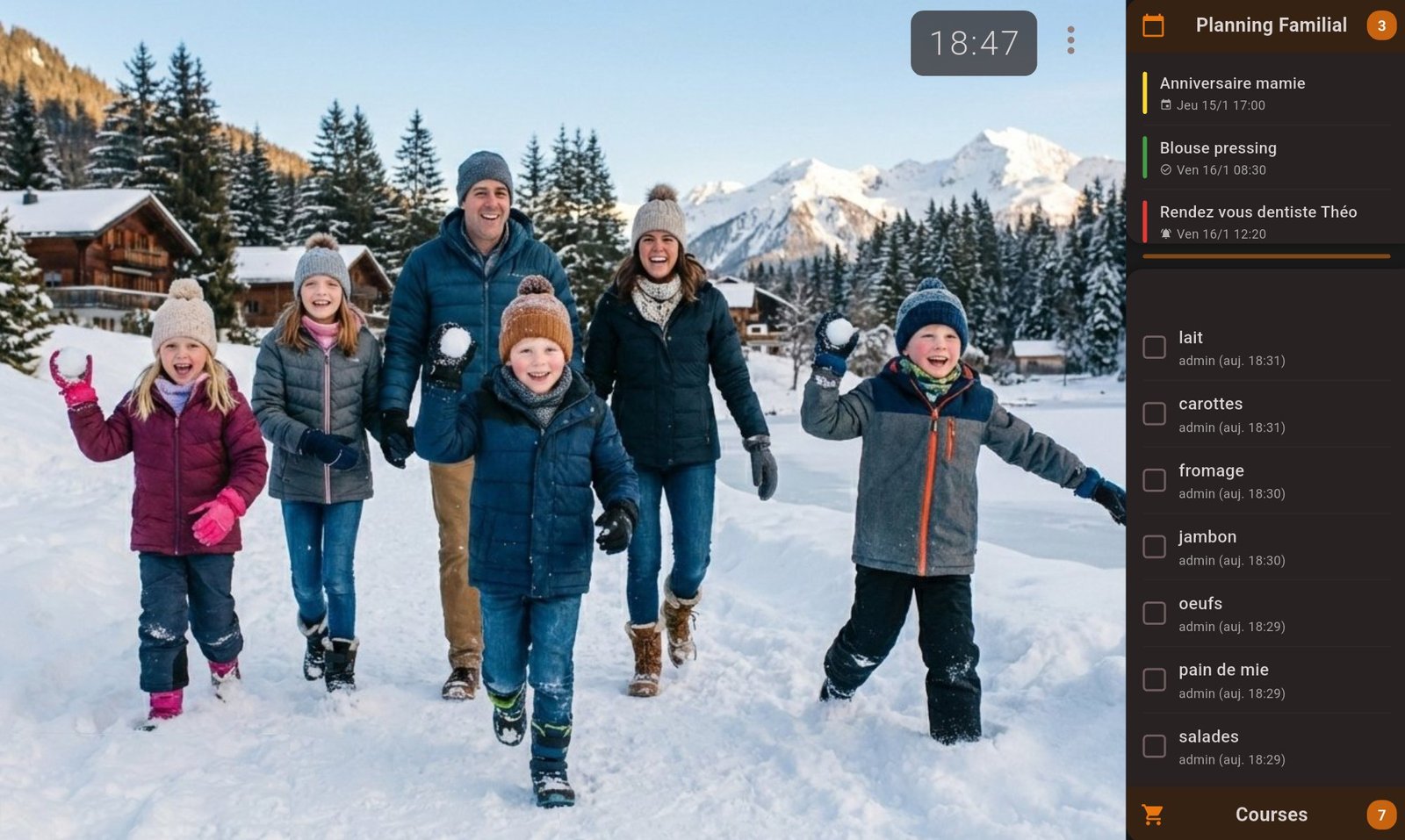 RoomScreen en action